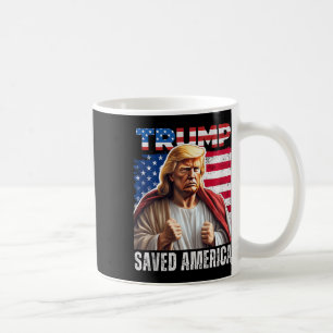 Taza De Café Humor de Navidades de Santa Trump curioso tanque d
