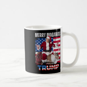 Taza De Café Humor de Navidades de Santa Trump curioso tanque d
