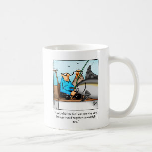Taza De Café Humor de pesca en aguas profundas