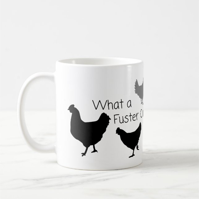 Taza De Café Humor de pollo: ¿¿Cuál es el problema del bote?? (Izquierda)