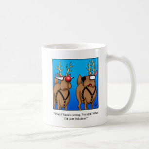 Taza De Café Humor de reno de Navidades graciosos, regalo de pe