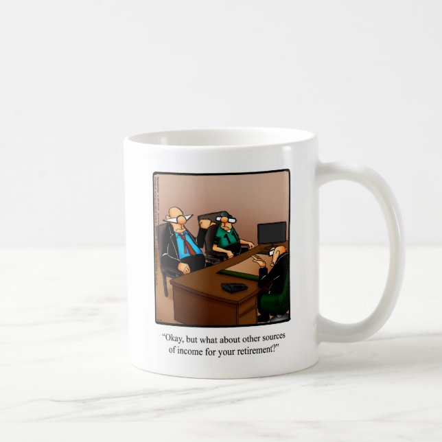 Taza De Café Humor de retiro regalo de peluche (Derecha)