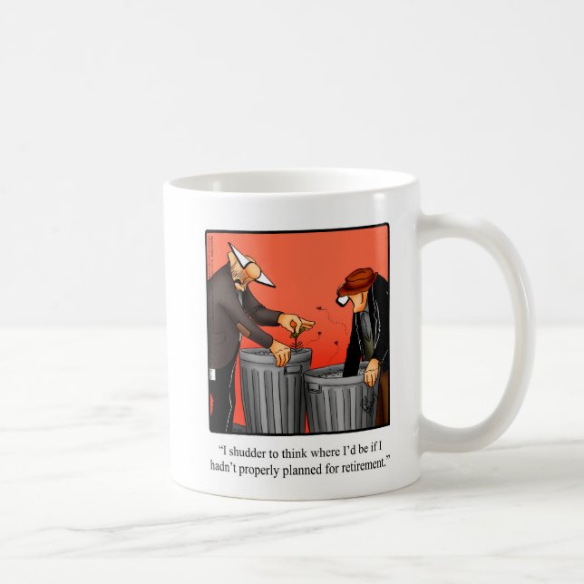 Taza De Café Humor de retiro regalo de peluche (Derecha)