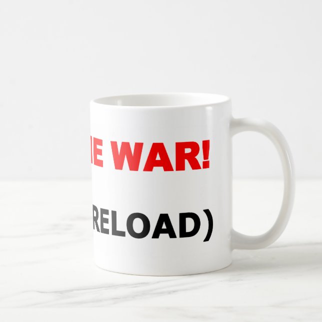 Taza De Café Humor de soldado pro-militar victorioso (Derecha)