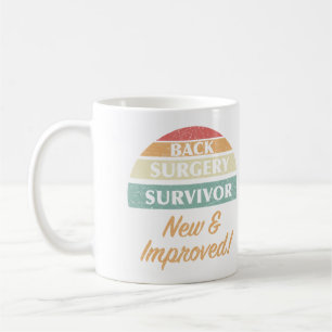 Taza De Café Humor de superviviente de cirugía de espalda