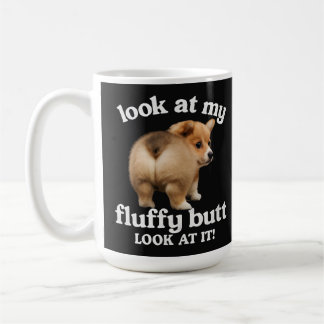 Taza De Café Humor de Trasero de Corgi Divertido - Mira Mi Tras