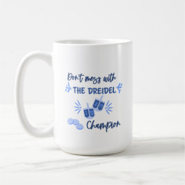 Taza De Café Humor del campeón del Dreidel Hanukkah Mug