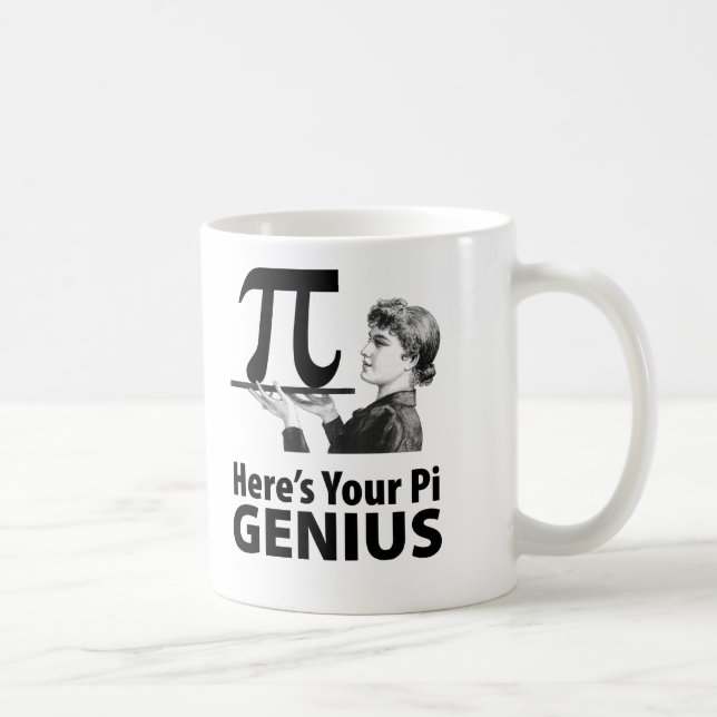 Taza De Café Humor del número del pi (Derecha)