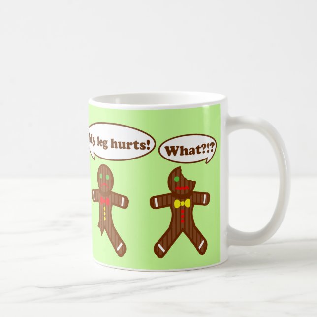 Taza De Café Humor del pan de jengibre del día de fiesta (Derecha)