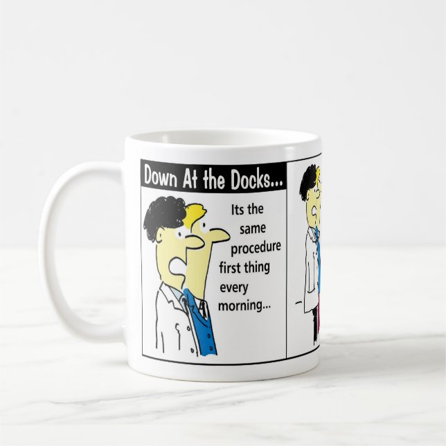 Taza De Café Humor del Personalizado del contenedor de envío de (Izquierda)