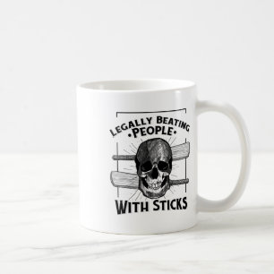 Taza De Café Humor deportivo golpeando legalmente a personas co