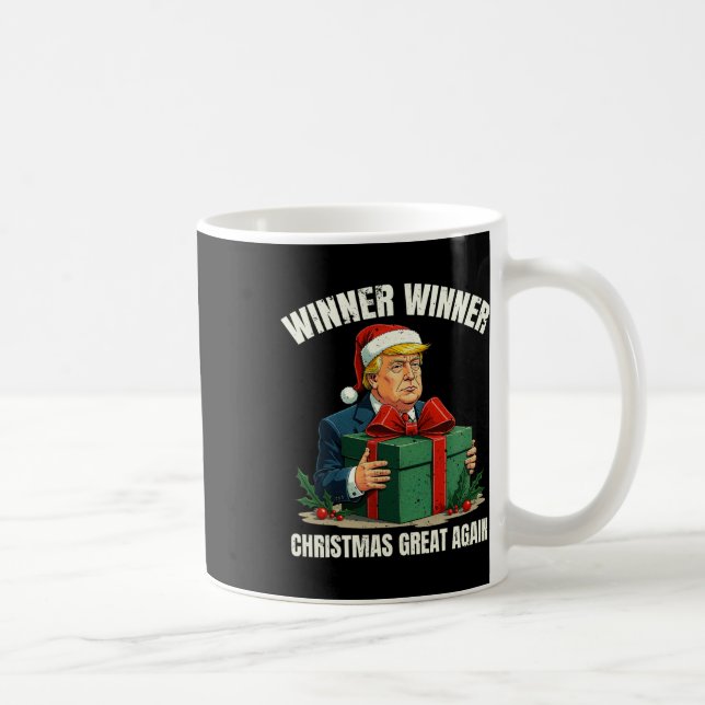 Taza De Café Humor divertida Navidad ganadora de Trump Navidade (Derecha)