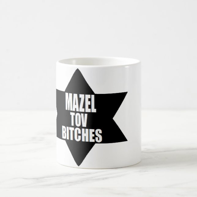 TAZA DE CAFÉ HUMOR DIVERTIDO CHANUKKAH JÁNUCA DE MAZOL TOV (Centro)