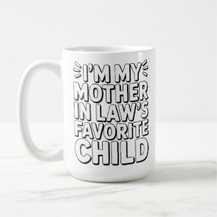 Taza De Café Humor Divertido de Crianza Hijo Favorito Suegra