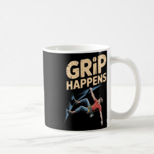 Taza De Café Humor Divertido de Escalada en Bloque Se Produce A