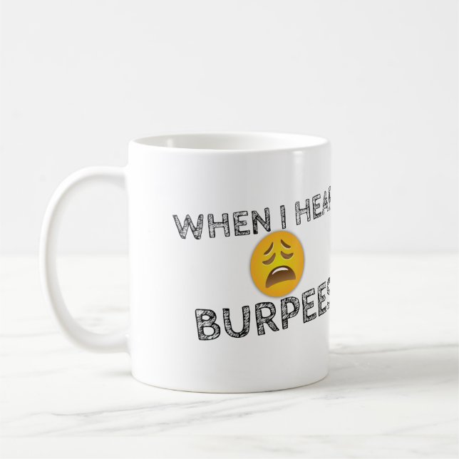 Taza De Café Humor divertido de gimnasia de entrenamiento (Izquierda)