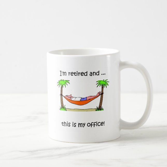 Taza De Café Humor divertido del retiro (Derecha)