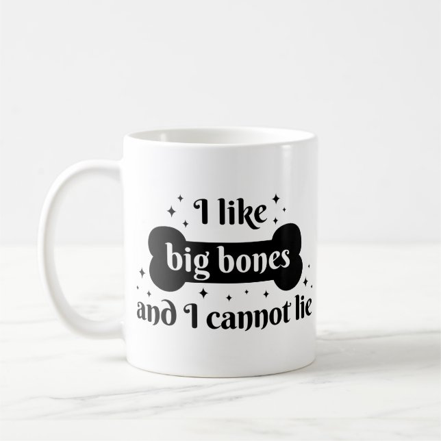 Taza De Café Humor divertido juguetón negrita negrita perro que (Izquierda)