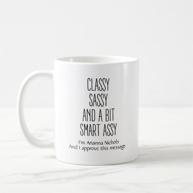 Taza De Café Humor divertido personalizado: música clásica de m (Izquierda)