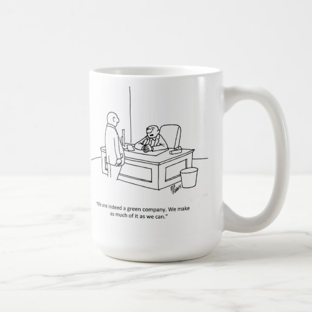 Taza De Café Humor empresarial Mug "Green Company" (Derecha)