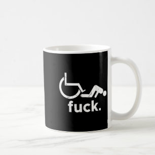 Taza De Café Humor en silla de ruedas Discapacidad Gracioso Mem