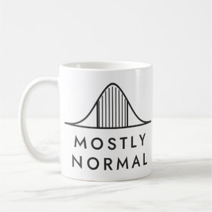 Taza De Café Humor Estadístico de Curva de Campana Mayormente N