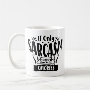 Taza De Café Humor gracioso dosis sarcástica Simple Negrita Neg