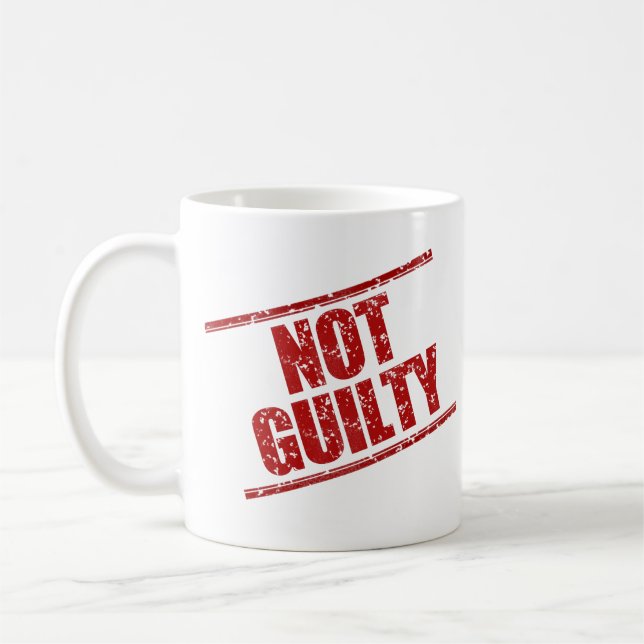 Taza De Café Humor gracioso no culpable (Izquierda)