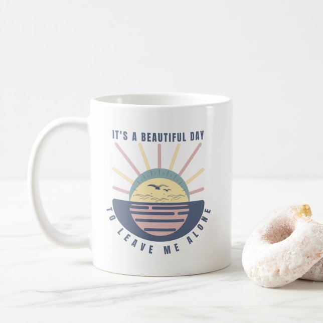 Taza De Café Humor gracioso té (Con donut)