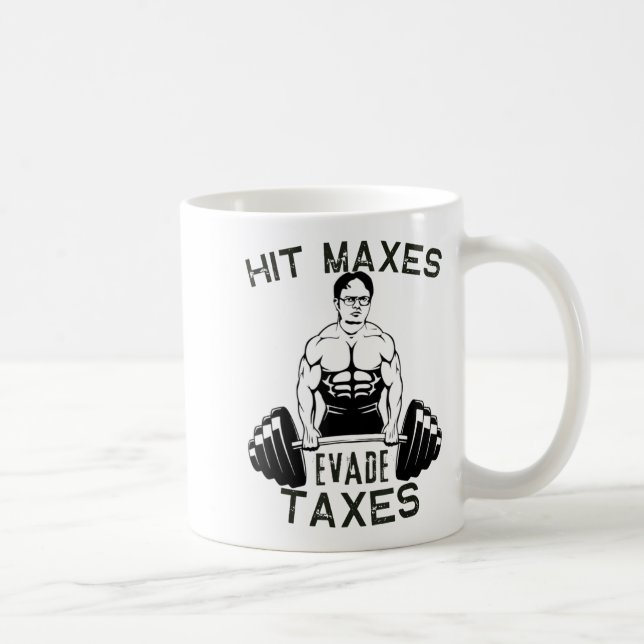 Taza De Café Humor Gym Hallazgo En Halterofilia Implica Evadir  (Derecha)