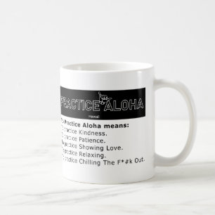 Taza De Café Humor Hawaii Para Practicar Aloha Shaka (Colgar su