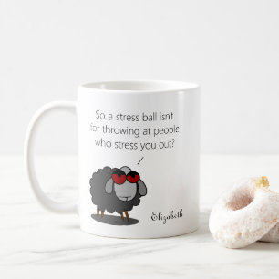 Taza De Café Humor humorístico de estresor gracioso de sarcasmo