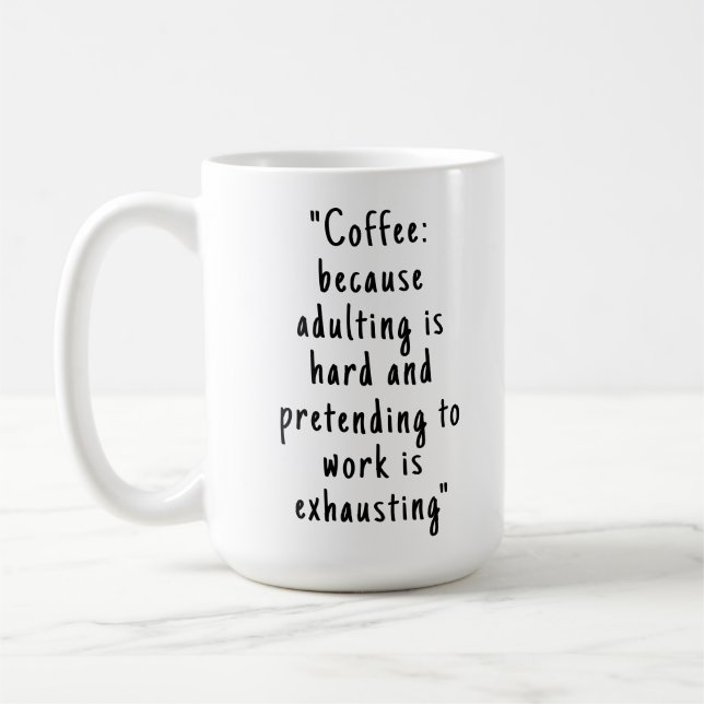 Taza De Café Humor humorístico de oficina sarcástico gracioso c (Izquierda)
