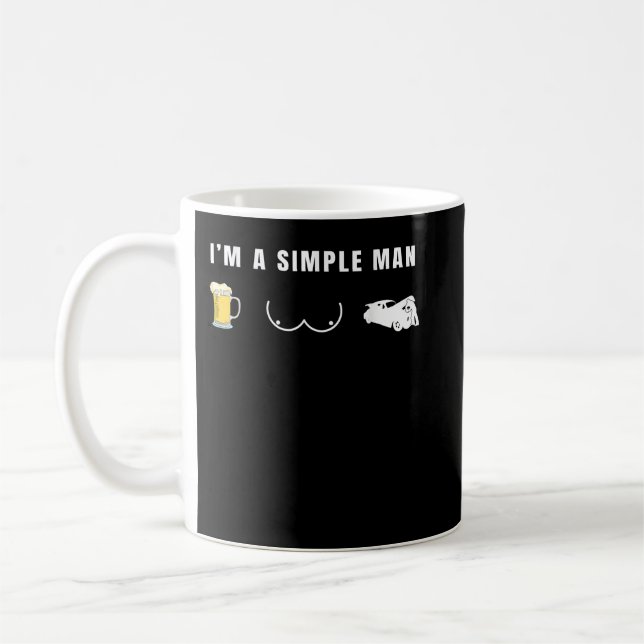 Taza De Café Humor Mecánico Divertido para hombres Gráfico (Izquierda)