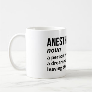 Taza De Café Humor médico - Mug de definición de anestesiólogo