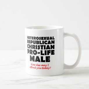 Taza De Café Humor ofensivo republicano masculino