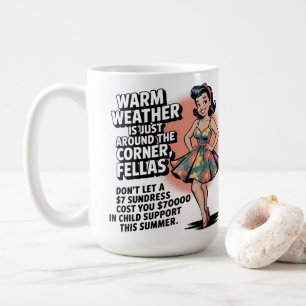 Taza De Café Humor Retro de los 50 – Cita Divertida de Adverten
