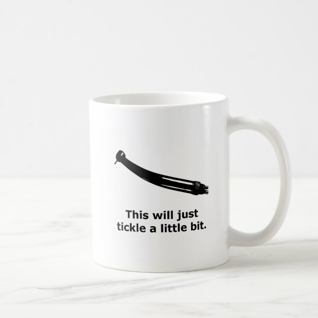 Taza De Café humor seco dental divertido (Derecha)
