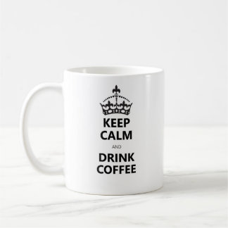 Taza De Café Humor simple cafeína adicto blanco negro estilo