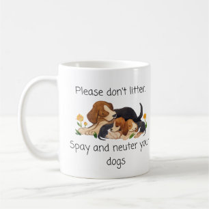 Taza De Café Humor veterinario: Por favor no tiren, paguen y se
