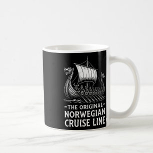 Taza De Café Humor vikingo original de la línea de cruceros nor