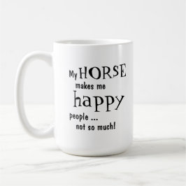 Taza De Café Humorística de caballos