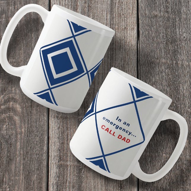 Taza De Café Humorística llamada simple papá café Mug (Subido por el creador)