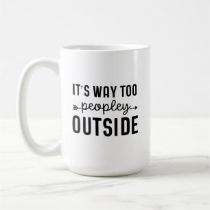 Taza De Café Humorístico camino a la gente afuera