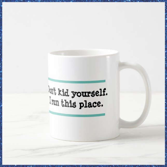 Taza De Café Humorístico, Corro Esta Cita (Bookmark my store! https://www.zazzle.com/store/capricepetit)