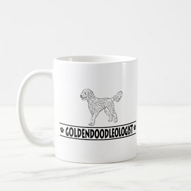 Taza De Café Humorístico Goldendoodle (Izquierda)