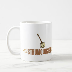 Taza De Café Humorístico jugador de banjo