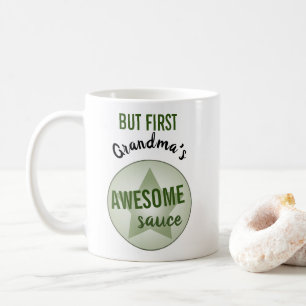 Taza De Café Humorístico Pero Primer Awesome Sauce Custom Name