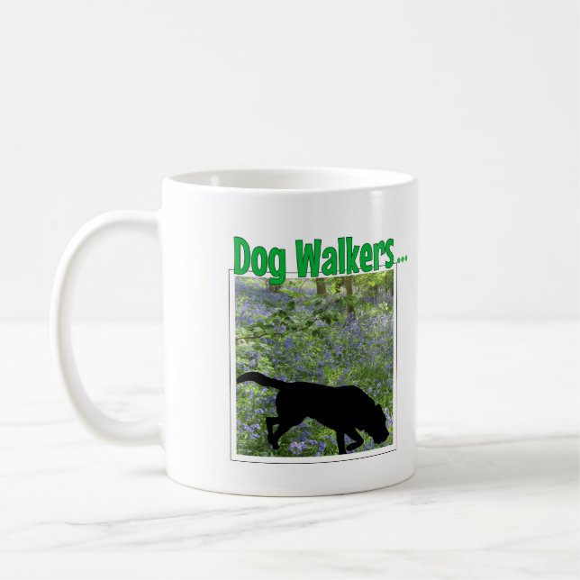 Taza De Café Humorístico perro Walkers Mug (Izquierda)