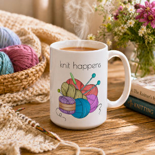 Taza De Café Humorístico Se Teje Lo Que Se Teje